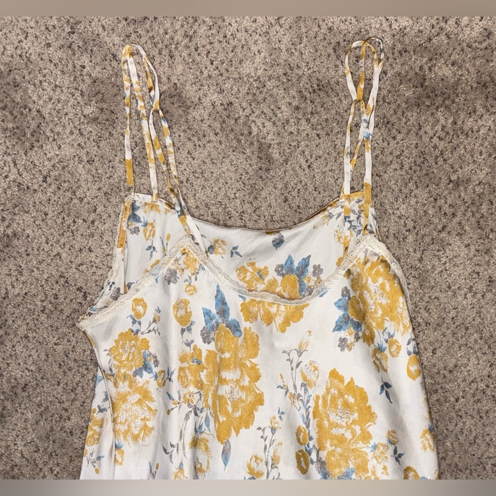 Free People Floral Mini Dress in Yellow and Blue - Picture 7 of 10